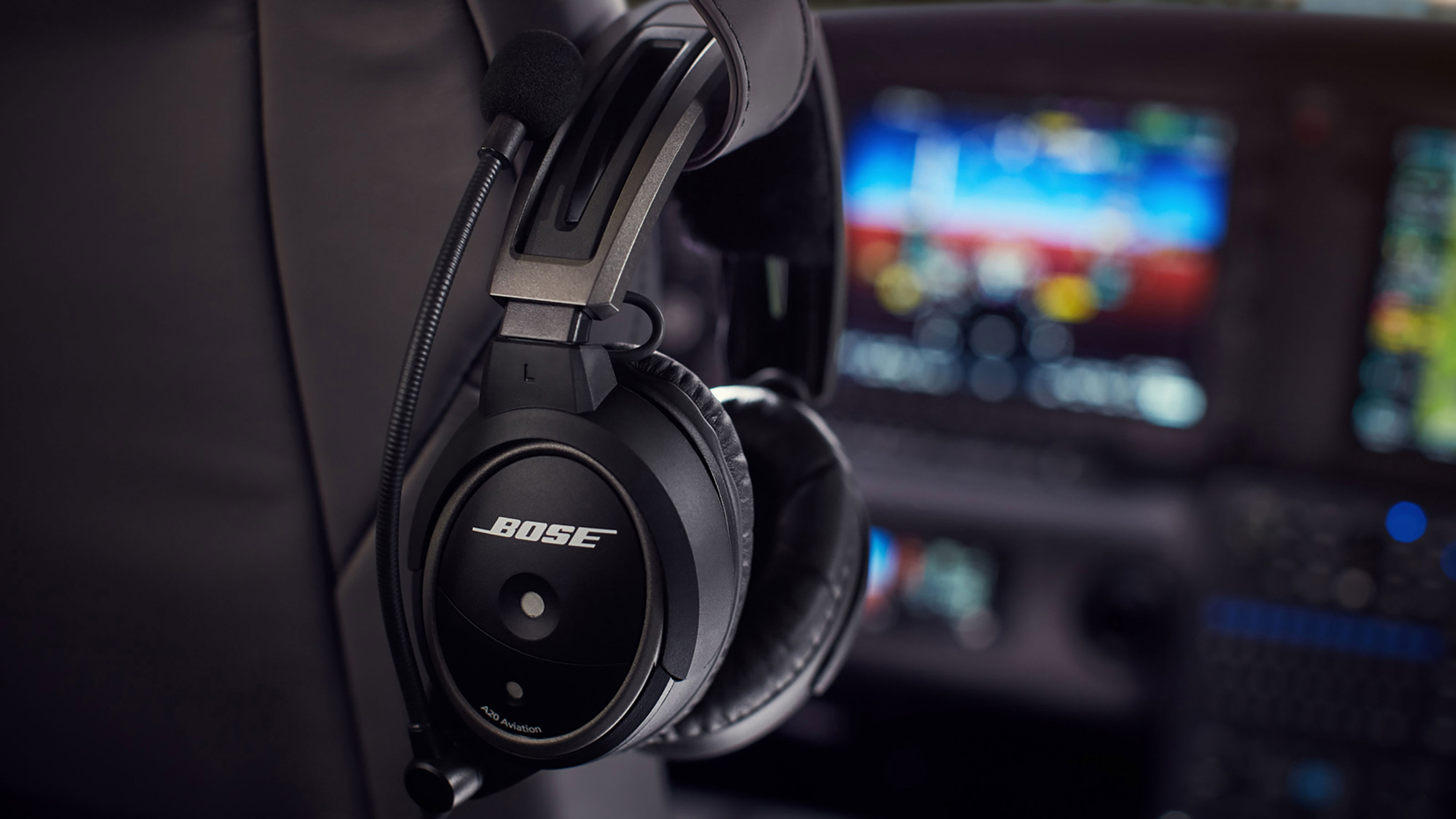 Bose Aviation headset in use