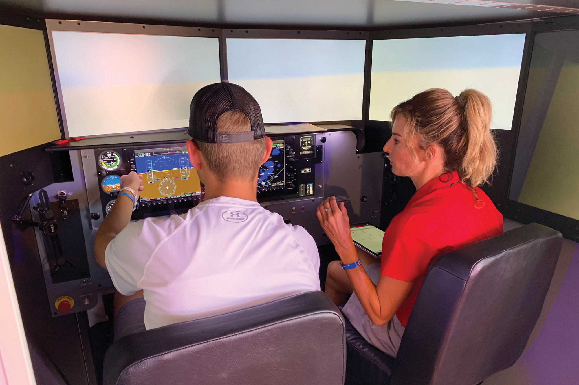 Redbird flight simulation